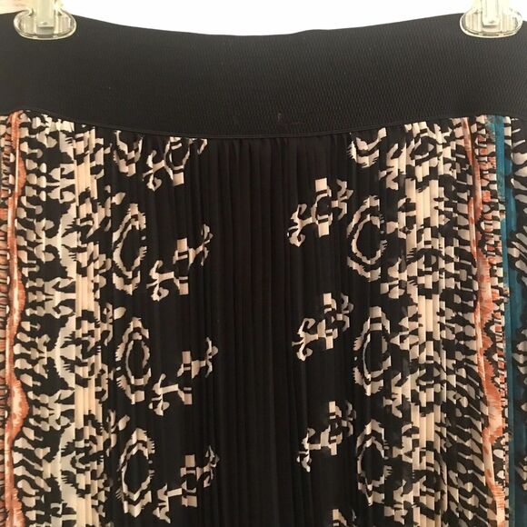 NWT Magic Women's Boho Multicolored Pleated Skirt With Elastic Waistband Size 2X - Picture 3 of 8